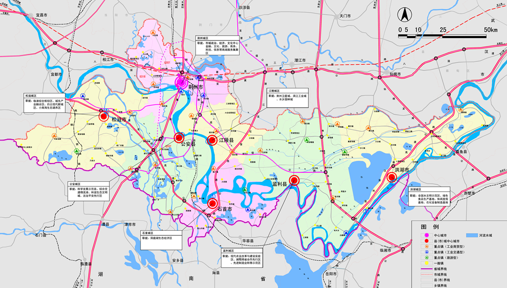 荆州开发区道路规划图图片