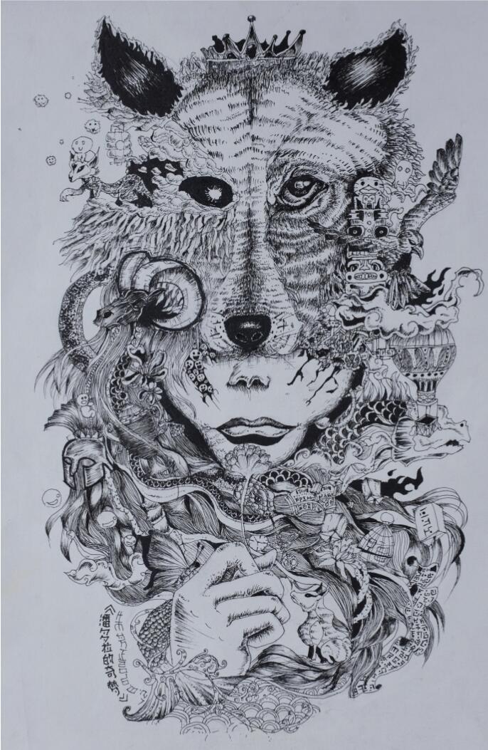 第三届《卉仑美术杯》钢笔手绘大赛部分作品展